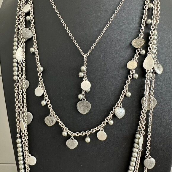 Premier Designs Heart Charm Necklace 2 in 1 - Layer interchangeable - Picture 6 of 7